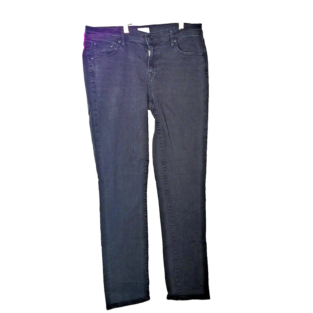 J. Crew Black Denim Slim Broken in Boyfriend Mid Rise Jeans Womans Size 29T‎